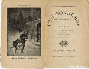 Livros antigos: P'TIT - BONHOMME, PAR JULES VERNE. 2 TOMOS. AÑO ¿1880? (13.4)